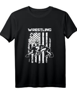 USA Flagge Wrestling Wrestler T-Shirt  Perfektes Geschenk für Kampfsport- und Wrestling-Fans