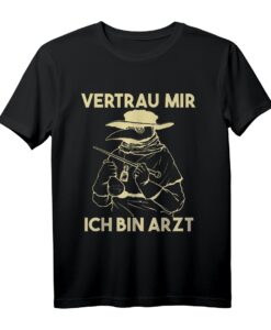 VERTRAU MIR, ICH BIN ARZT Steampunk T-Shirt mit Okkult-Motiv  Dark Art Gothic Geschenk für Horror-, Esoterik- & Gothic-Fans zu Weihnachten oder Geburtstag