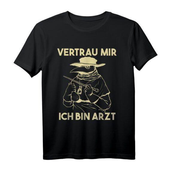 VERTRAU MIR, ICH BIN ARZT Steampunk T-Shirt mit Okkult-Motiv  Dark Art Gothic Geschenk für Horror-, Esoterik- & Gothic-Fans zu Weihnachten oder Geburtstag