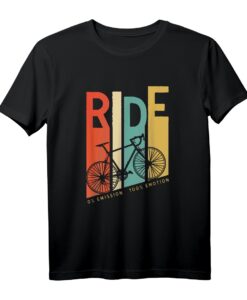 Vintage Fahrrad T-Shirt 'Ride'  Umweltfreundliches Radsport-Shirt für Radfahrer, MTB, BMX & mehr, perfekt als Geschenk zum Geburtstag oder Weihnachten