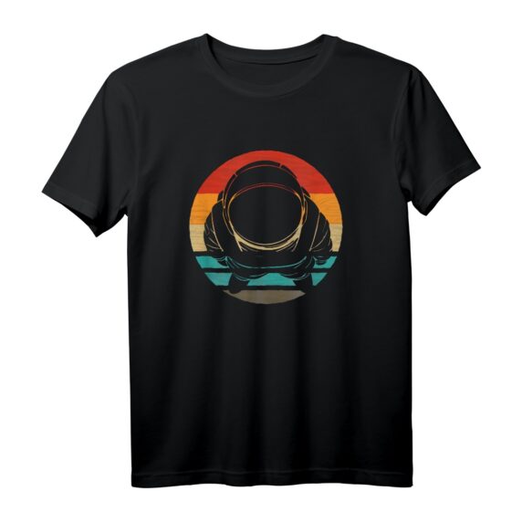 Weltraum Astronaut Retro Style Vintage T-Shirt - Geschenkidee für Raumfahrt Fans & Science-Fiction Liebhaber