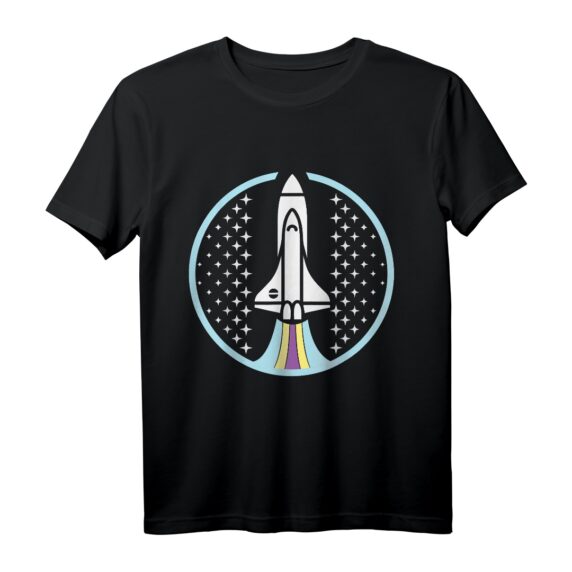 Weltraum Spaceshuttle Rakete Astronaut T-Shirt - Perfektes Geschenk für kleine Raumfahrer, Astronauten und Weltraum-Enthusiasten