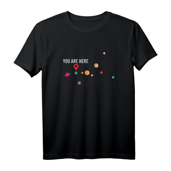 You Are Here Physiker T-Shirt mit Universum, Astrophysik & Astronomie Motiv  Perfekt für Studium & Wissenschaftsliebhaber